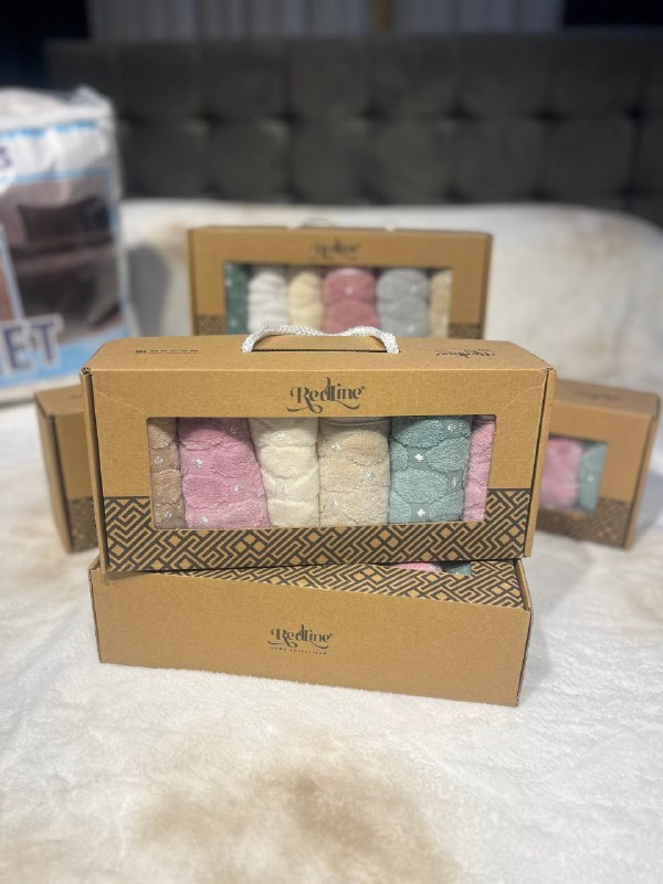 Organik Pamuk Bamboo 6’lı Mutfak Havlu Seti